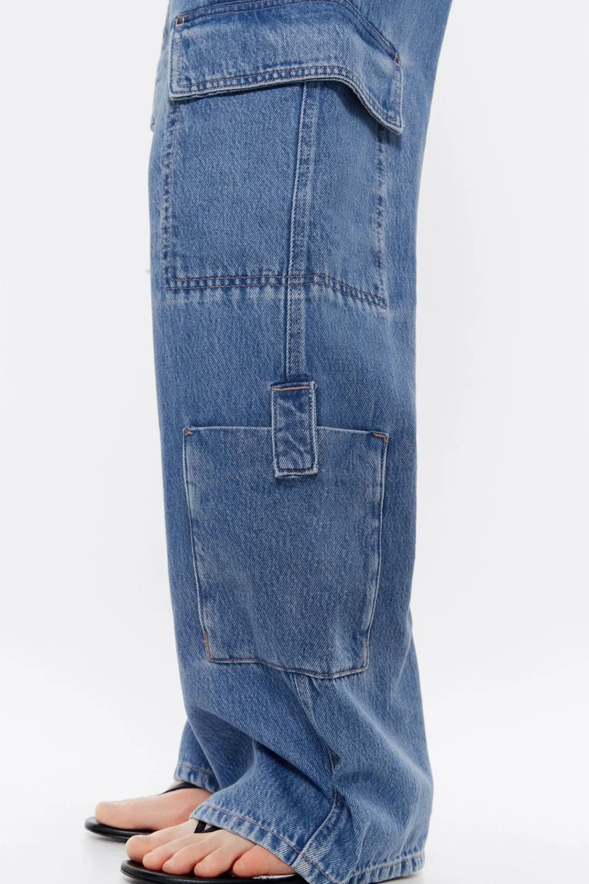 Mujer BIMBA Y LOLA Denim<Mono Denim Cargo Azul