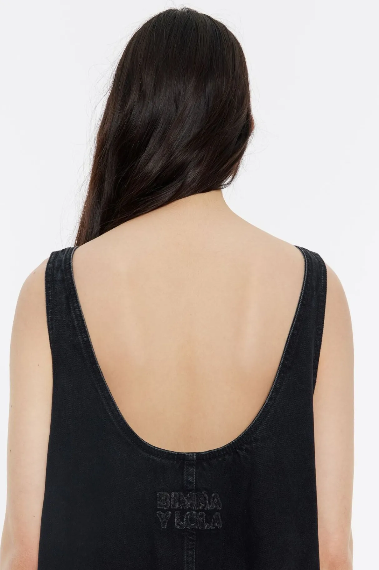 Mujer BIMBA Y LOLA Vestidos Y Monos<Mono Largo Denim Negro