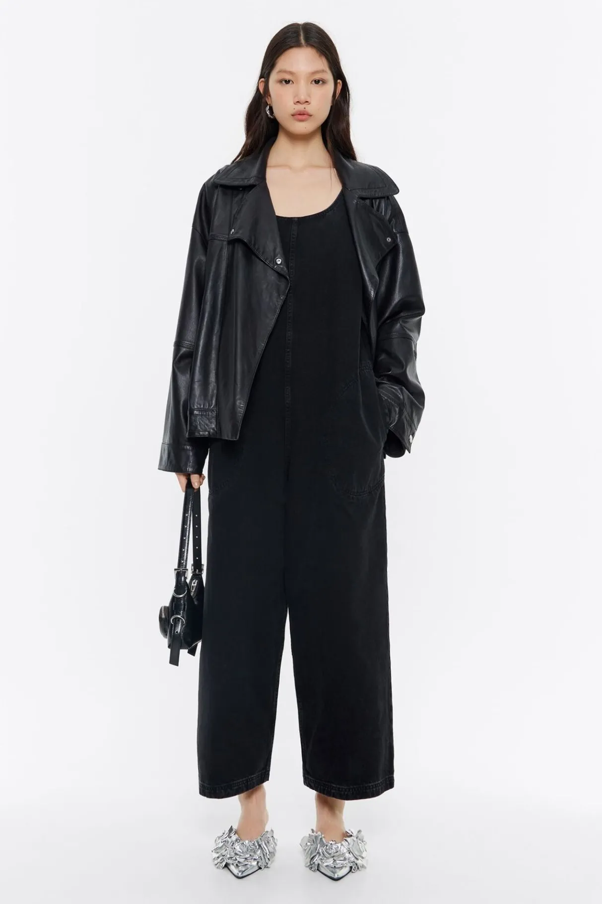 Mujer BIMBA Y LOLA Vestidos Y Monos<Mono Largo Denim Negro