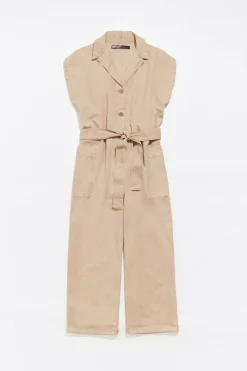 Mujer BIMBA Y LOLA Vestidos Y Monos<Mono Oversize Beige