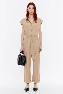 Mujer BIMBA Y LOLA Vestidos Y Monos<Mono Oversize Beige