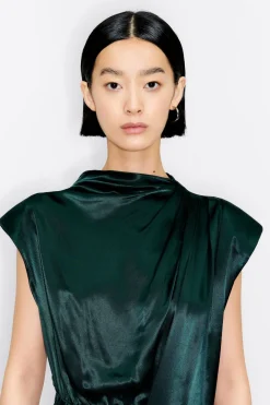 Mujer BIMBA Y LOLA Vestidos Y Monos<Mono Recto Saten Verde Oscuro