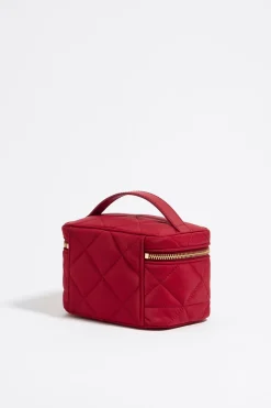 Mujer BIMBA Y LOLA Nylon<Neceser Maquillaje Mediano Nylon Rojo Oscuro