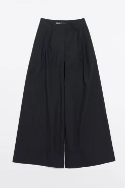 Mujer BIMBA Y LOLA Pantalones<Pantalon Campana Pinzas Negro