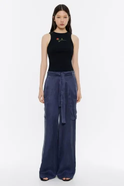 Mujer BIMBA Y LOLA Pantalones<Pantalon Carrot Azul Lavado