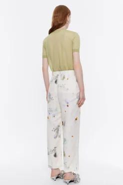 Mujer BIMBA Y LOLA Pantalones<Pantalon Carrot Lino Waves Marfil