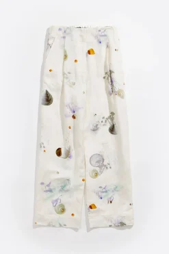 Mujer BIMBA Y LOLA Pantalones<Pantalon Carrot Lino Waves Marfil