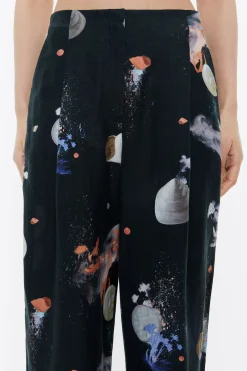 Mujer BIMBA Y LOLA Pantalones<Pantalon Carrot Lino Waves Antracita