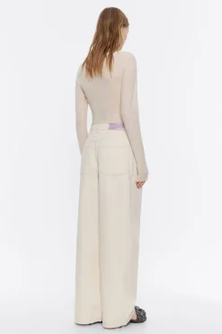 Mujer BIMBA Y LOLA Total Look<Pantalon Denim Pinzas Crudo