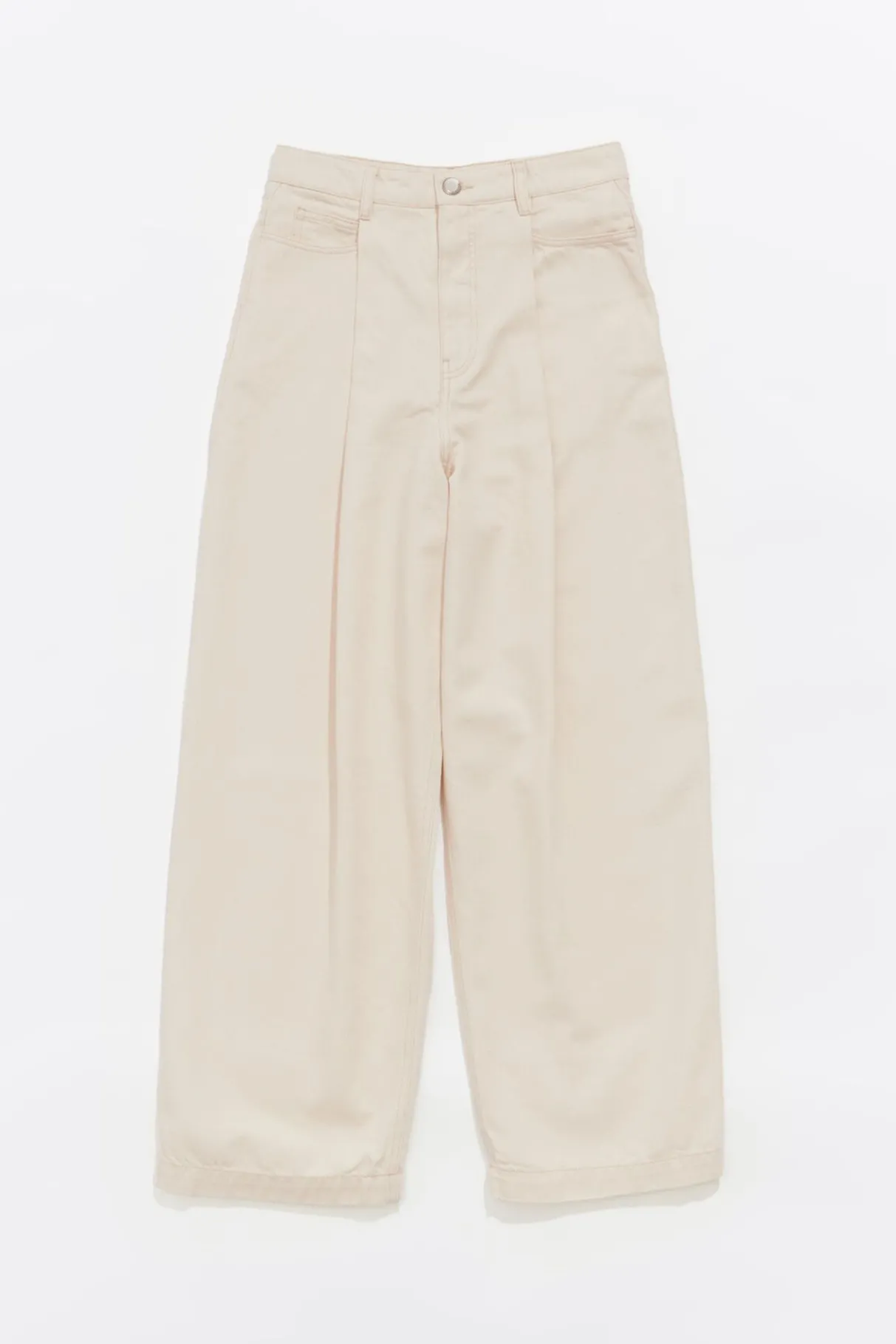 Mujer BIMBA Y LOLA Pantalones<Pantalon Denim Pinzas Crudo