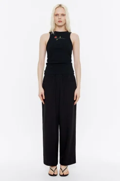 Mujer BIMBA Y LOLA Pantalones<Pantalon Jogger Algodon Negro
