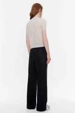 Mujer BIMBA Y LOLA Total Look<Pantalon Jogger Lino Negro Lavado