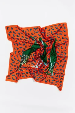 Mujer BIMBA Y LOLA Pañuelos<Panuelo Acuarela Patos Y Peces Naranja