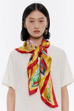 Mujer BIMBA Y LOLA Pañuelos<Panuelo Bodegon Marco Caracolas Rosa