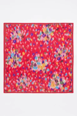 Mujer BIMBA Y LOLA Pañuelos<Panuelo Flores Difuminadas En Grupos Fresa