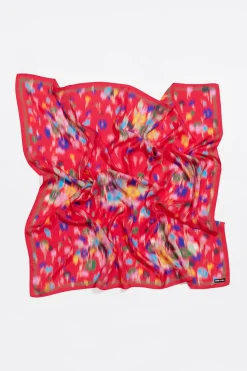 Mujer BIMBA Y LOLA Pañuelos<Panuelo Flores Difuminadas En Grupos Fresa