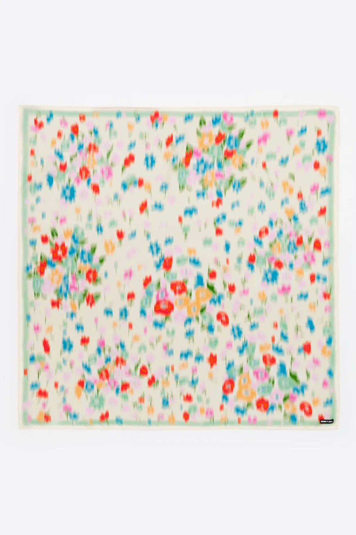 Mujer BIMBA Y LOLA Pañuelos<Panuelo Flores Difuminadas En Grupos Vainilla