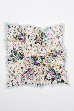 Mujer BIMBA Y LOLA Pañuelos<Panuelo Flores En Grupos Marfil