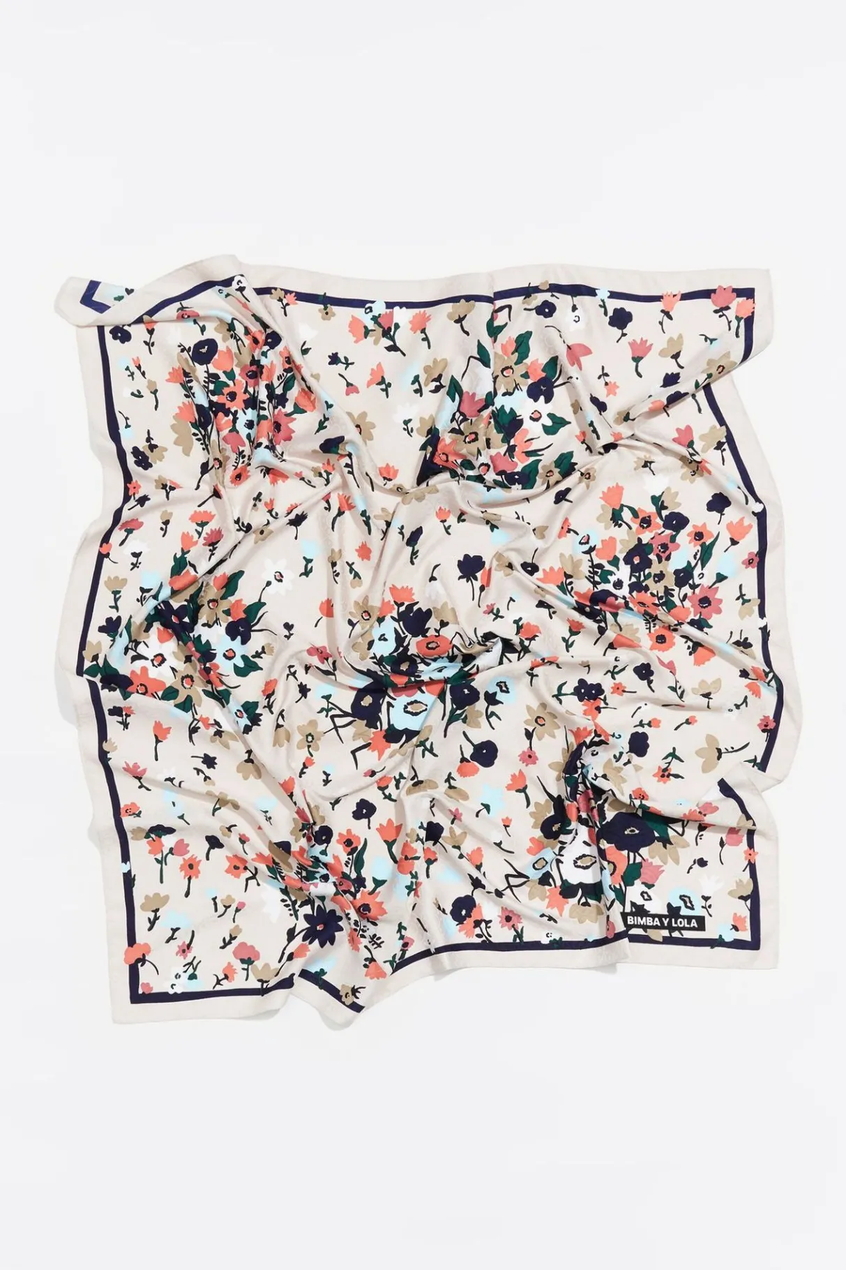 Mujer BIMBA Y LOLA Pañuelos<Panuelo Flores En Grupos Gris