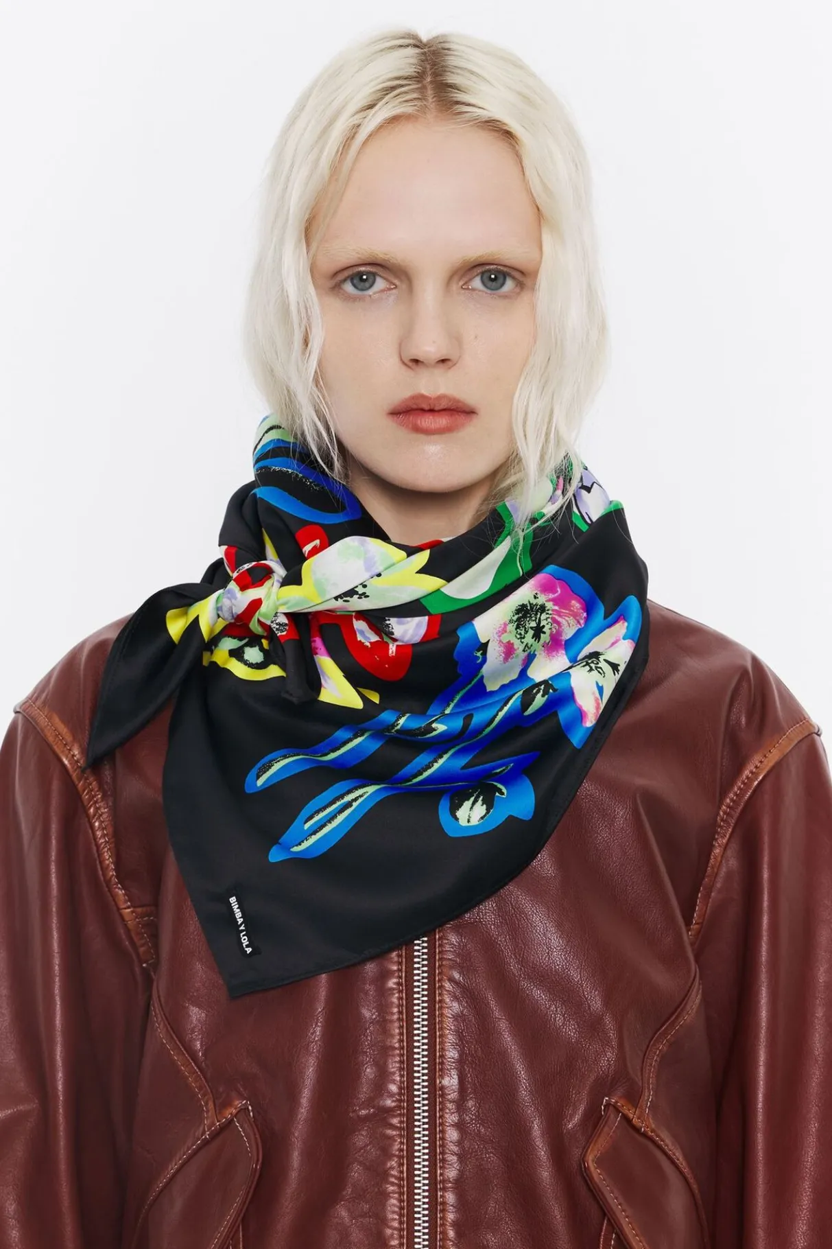 Mujer BIMBA Y LOLA Pañuelos<Panuelo Flores Negro