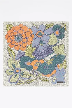 Mujer BIMBA Y LOLA Pañuelos<Panuelo Flores Puntillismo Marfil