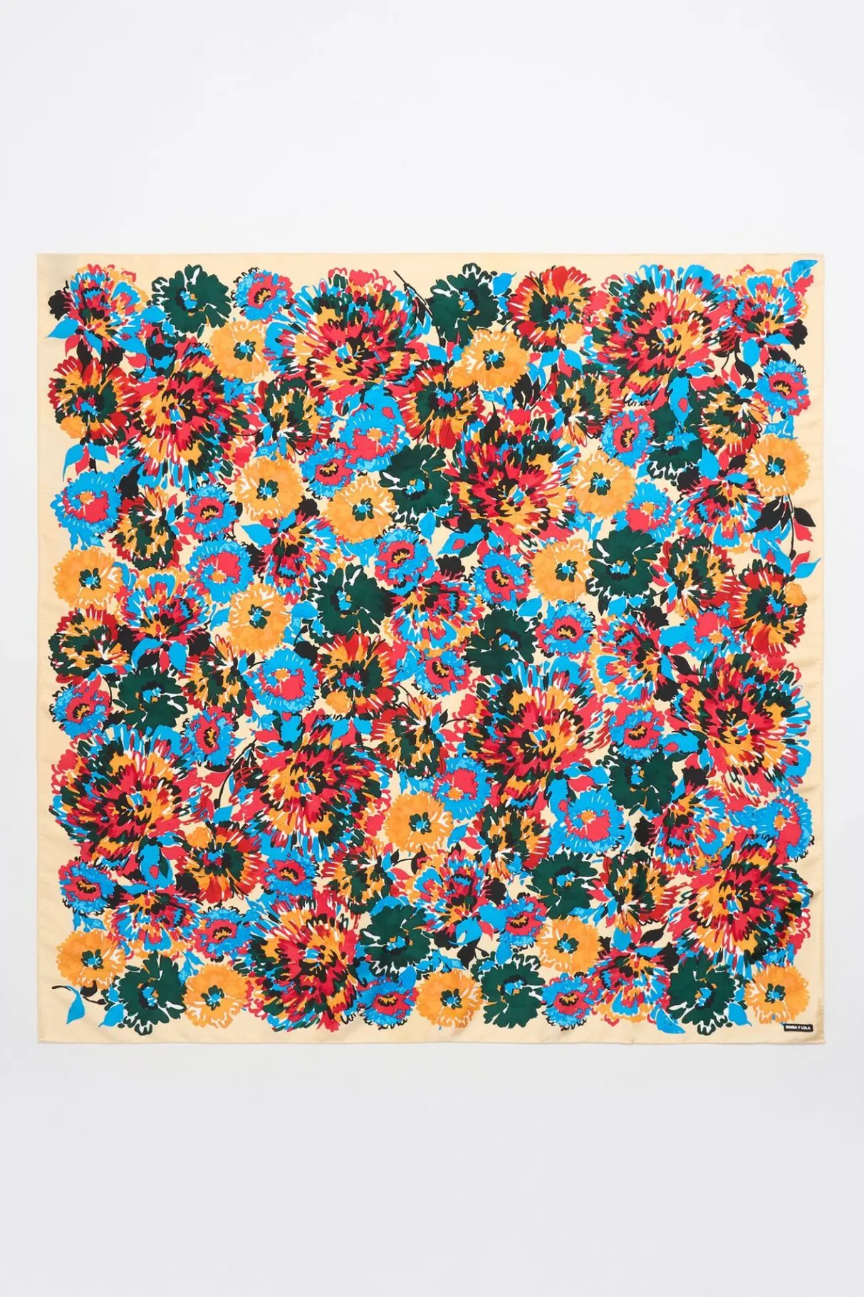 Mujer BIMBA Y LOLA Pañuelos<Panuelo Flores Rotulador Vainilla