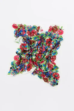 Mujer BIMBA Y LOLA Pañuelos<Panuelo Flores Rotulador Blanco