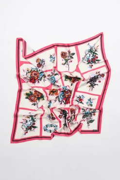 Mujer BIMBA Y LOLA Pañuelos<Panuelo Flores Y Geometria Rosa