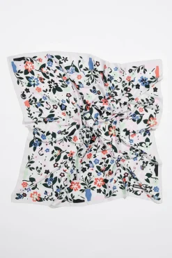 Mujer BIMBA Y LOLA Pañuelos<Panuelo Flores Y Jarrones Naif Blanco