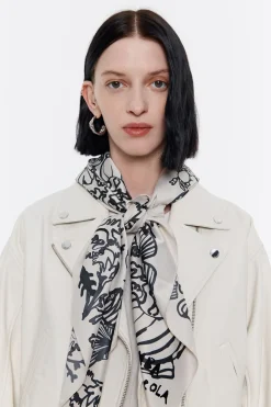 Mujer BIMBA Y LOLA Pañuelos<Panuelo Fondo Del Mar Antracita