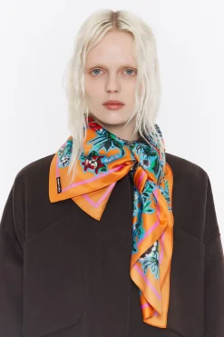 Mujer BIMBA Y LOLA Pañuelos<Panuelo Jardin Naranja