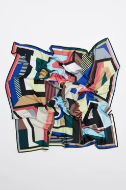 Mujer BIMBA Y LOLA Pañuelos<Panuelo Logo Geometrico 3D Multicolor