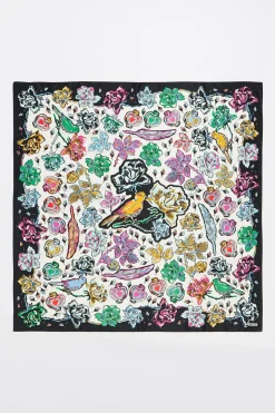 Mujer BIMBA Y LOLA Pañuelos<Panuelo Pajaros Blanco