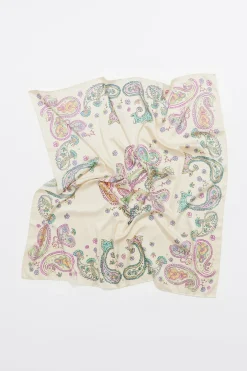 Mujer BIMBA Y LOLA Pañuelos<Panuelo Pasley Acuarela Marfil