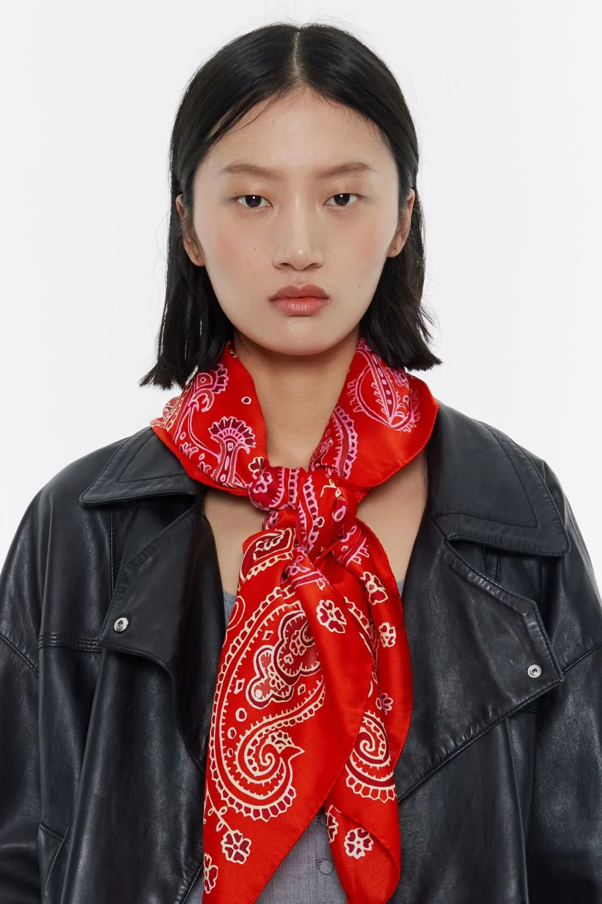 Mujer BIMBA Y LOLA Pañuelos<Panuelo Pasley Acuarela Rojo