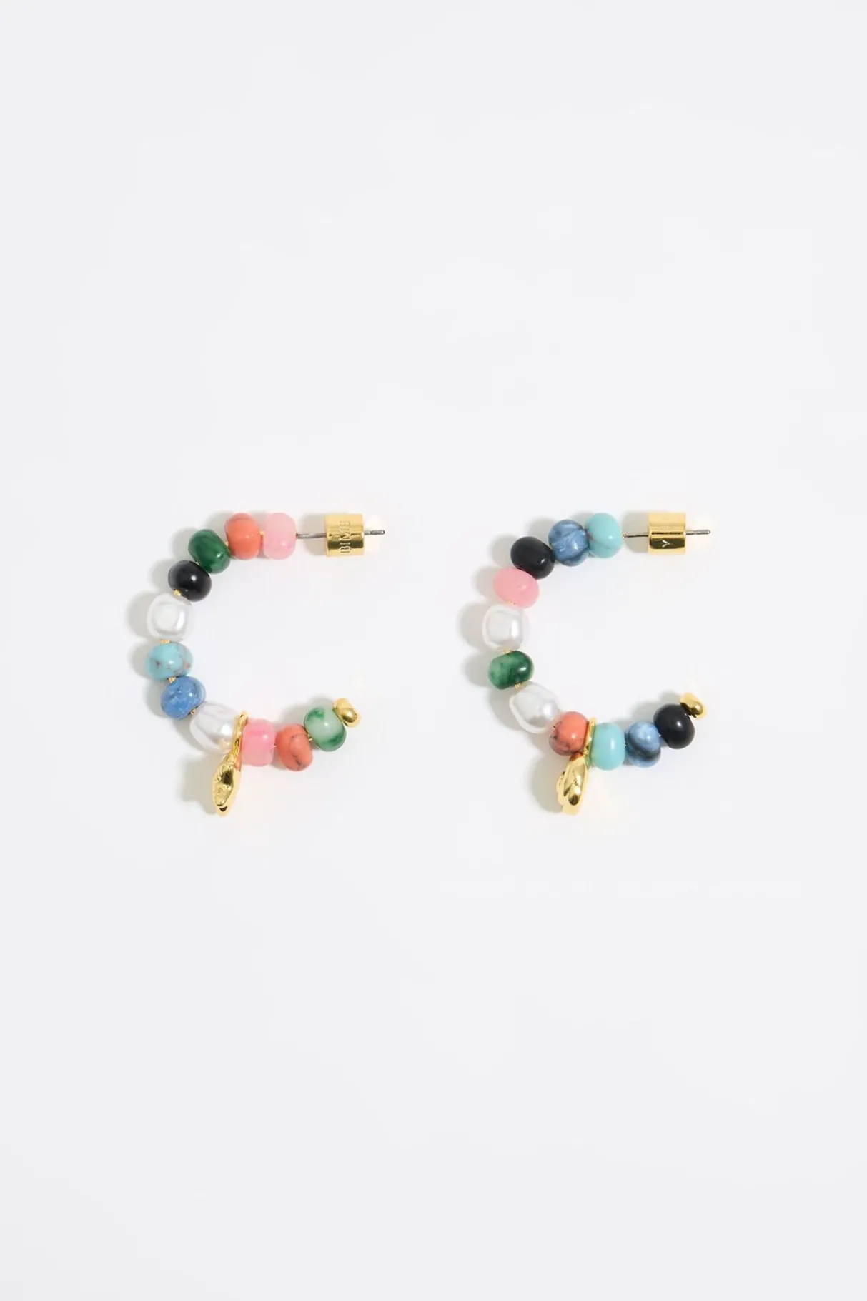 Mujer BIMBA Y LOLA Pendientes<Pendientes Aro Caracolas, Perlas Y Piedras Multicolores