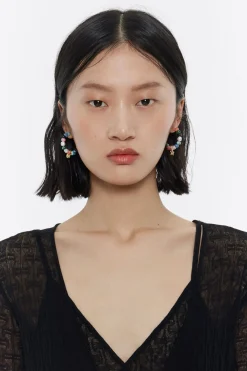 Mujer BIMBA Y LOLA Pendientes<Pendientes Aro Caracolas, Perlas Y Piedras Multicolores