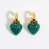 Mujer BIMBA Y LOLA Pendientes<Pendientes Aro Corazon Glitter Turquesa