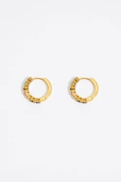 Mujer BIMBA Y LOLA Pendientes<Pendientes Aro Cristales Multicolores