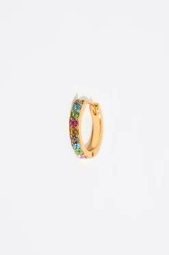 Mujer BIMBA Y LOLA Pendientes<Pendientes Aro Dorado Cristales