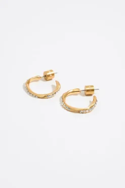 Mujer BIMBA Y LOLA Pendientes<Pendientes Aro Dorado Mate Y Cristales