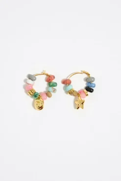 Mujer BIMBA Y LOLA Pendientes<Pendientes Aro Estrellas De Mar Y Piedras