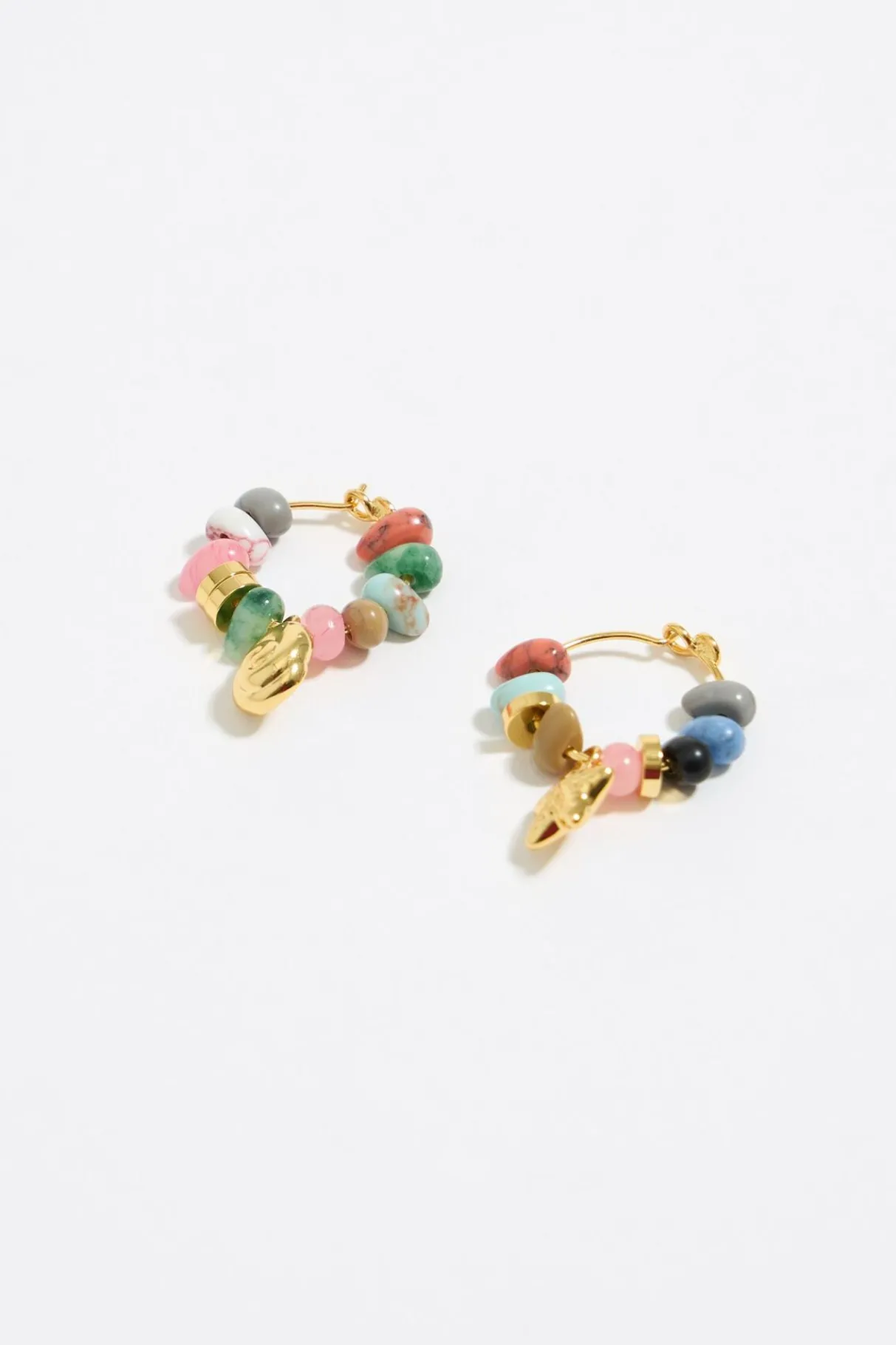 Mujer BIMBA Y LOLA Pendientes<Pendientes Aro Estrellas De Mar Y Piedras