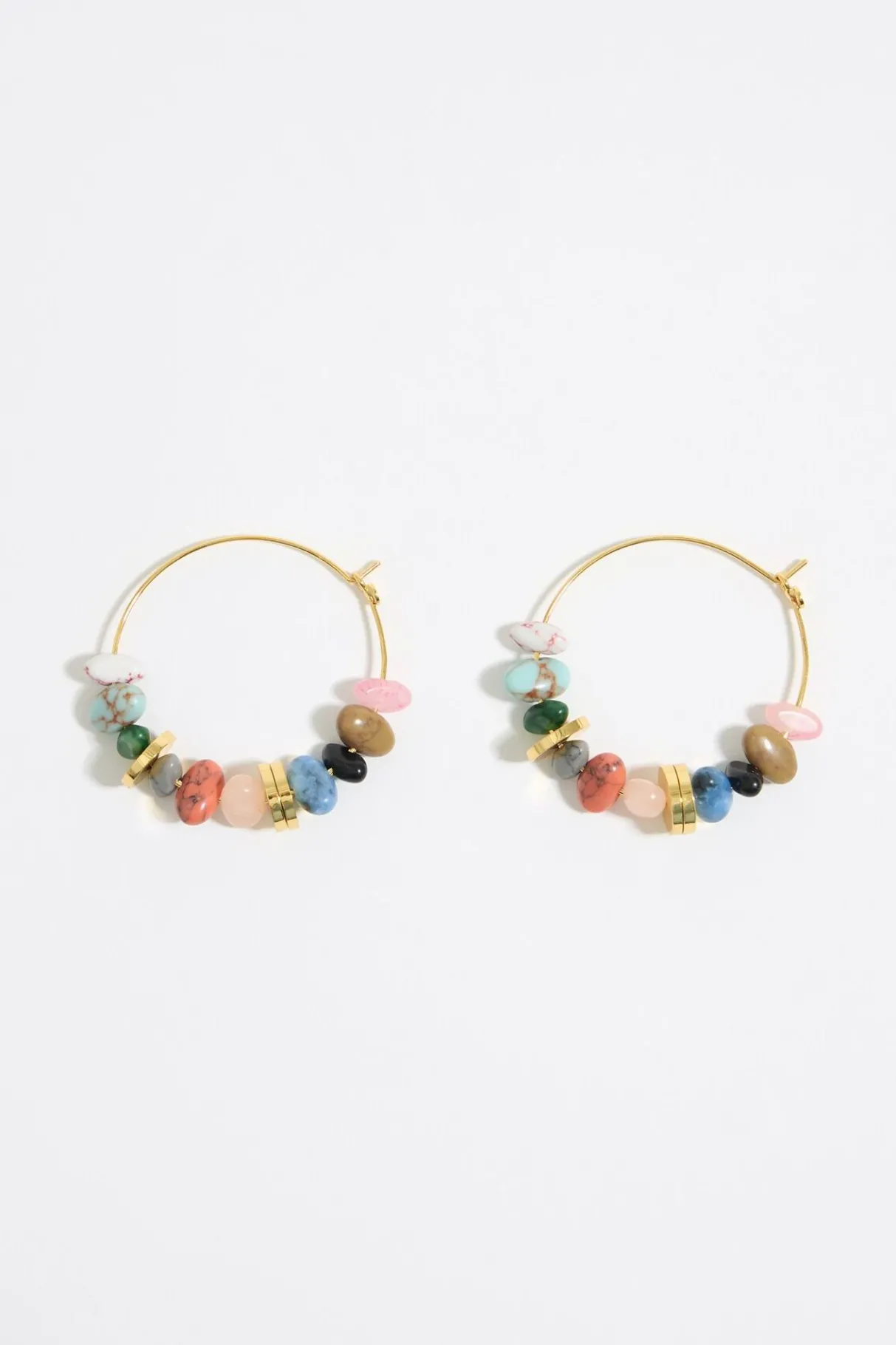 Mujer BIMBA Y LOLA Pendientes<Pendientes Aro Grande Piedras Multicolor