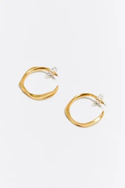 Mujer BIMBA Y LOLA Pendientes<Pendientes Aro Irregular Maxi Dorados