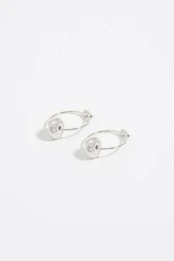 Mujer BIMBA Y LOLA Pendientes<Pendientes Aro Logo Candy Corazon Plata