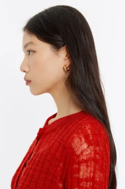 Mujer BIMBA Y LOLA Pendientes<Pendientes Aro Mini Dorado Mate