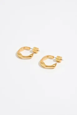Mujer BIMBA Y LOLA Pendientes<Pendientes Aro Mini Dorado Mate