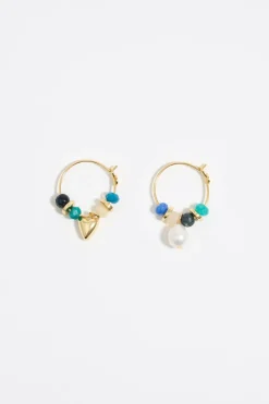 Mujer BIMBA Y LOLA Pendientes<Pendientes Aro Piedras Azules
