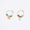Mujer BIMBA Y LOLA Pendientes<Pendientes Aro Piedras Multicolores